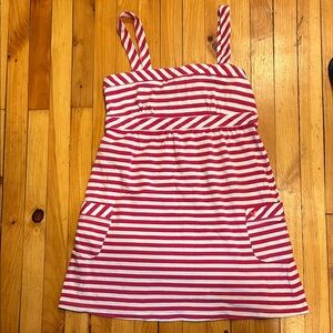 American Eagle Outfitters Pink and White Striped Mini Dress